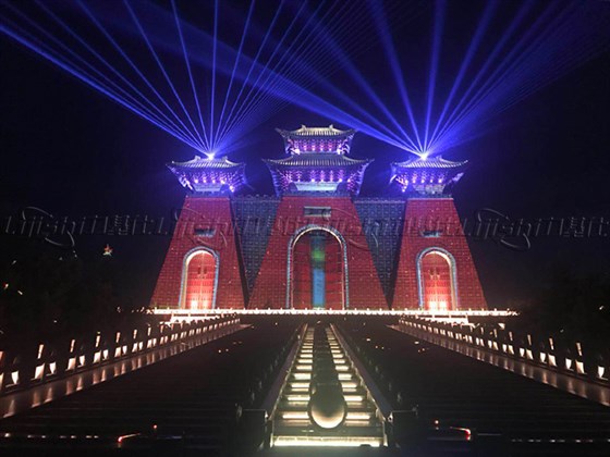 山西臨汾華門(mén)戶(hù)外景觀亮化工程